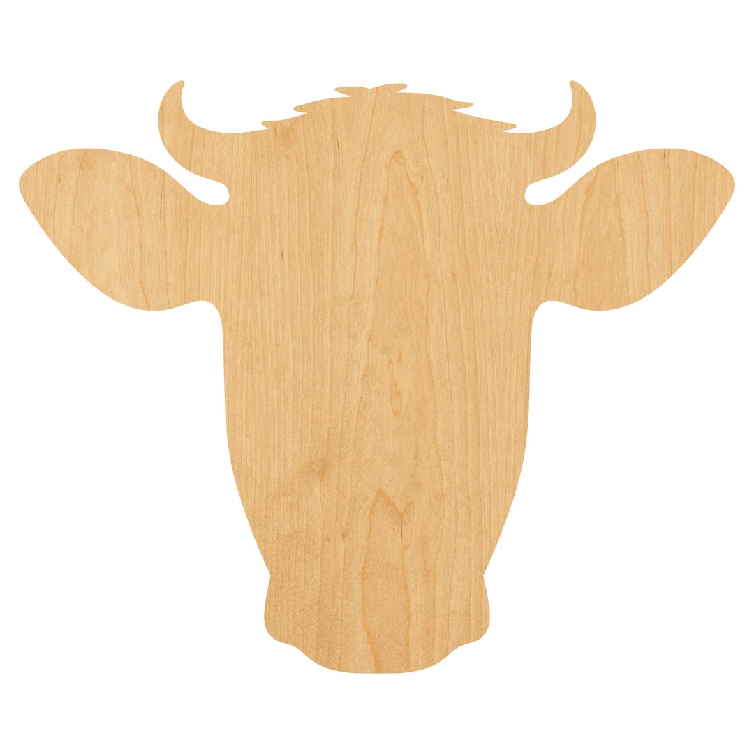 Cow - Laser Cut Out Unfinished Wood Craft Shape COW20 Cow - Laser Cut Out Unfinished Wood Craft Shape COW20