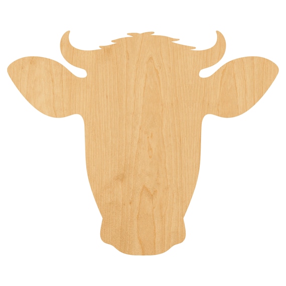Cow - Laser Cut Out Unfinished Wood Craft Shape COW4 Cow - Laser Cut Out Unfinished Wood Craft Shape COW4