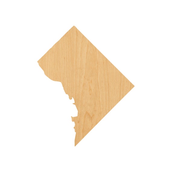 State Washington DC - Laser Cut Out Unfinished Wood Craft Shape USA39 State Washington DC - Laser Cut Out Unfinished Wood Craft Shape USA39