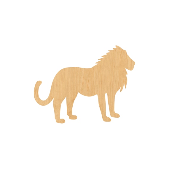 Cat Lion - Laser Cut Out Unfinished Wood Craft Shape CAT37 Cat Lion - Laser Cut Out Unfinished Wood Craft Shape CAT37