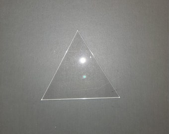 Triangle Clear Acrylic Plexiglass Shapes, Multiple Thicknesses