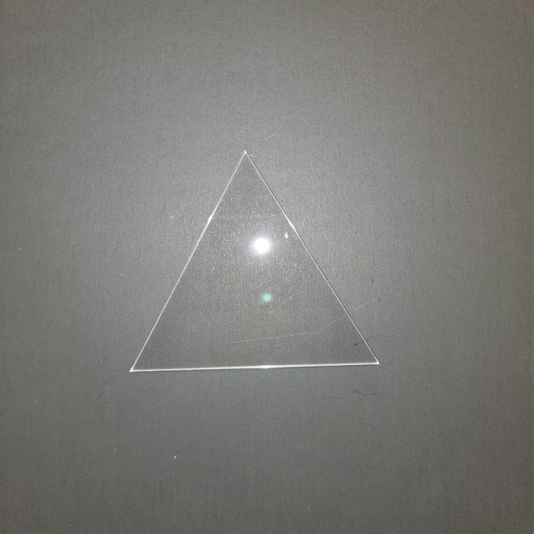 Triangle Clear Acrylic Plexiglass Shapes, Multiple Thicknesses