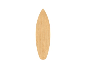 Surf Board 2 Laser Cut Out Wood Shape Craft Supply - Woodcraft Cutout