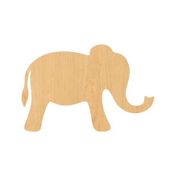 Elephant - Laser Cut Out Unfinished Wood Craft Shape ELE31 Elephant - Laser Cut Out Unfinished Wood Craft Shape ELE31