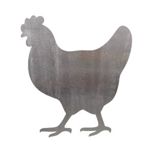 Hen 1 Steel Cut Out Shape Metal Art Decoration Home Decor Craft Supply