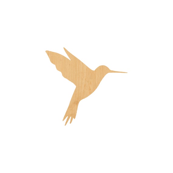 Bird Hummingbird - Laser Cut Out Unfinished Wood Craft Shape BRD42 Bird Hummingbird - Laser Cut Out Unfinished Wood Craft Shape BRD42