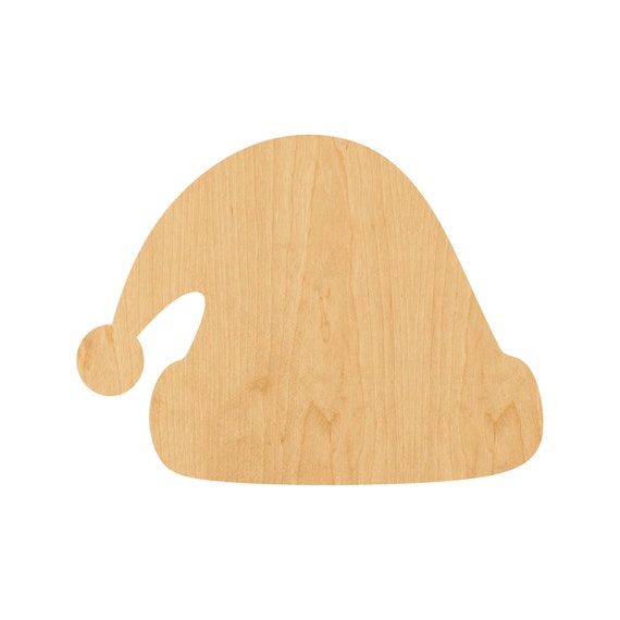 Hat Santa - Laser Cut Out Unfinished Wood Craft Shape XMS35 Hat Santa - Laser Cut Out Unfinished Wood Craft Shape XMS35