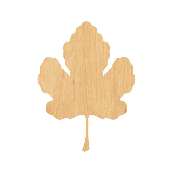 Leaf - Laser Cut Out Unfinished Wood Craft Shape LEF13 Leaf - Laser Cut Out Unfinished Wood Craft Shape LEF13