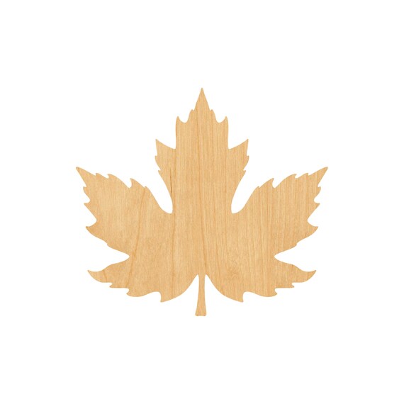 Leaf - Laser Cut Out Unfinished Wood Craft Shape LEF2 Leaf - Laser Cut Out Unfinished Wood Craft Shape LEF2