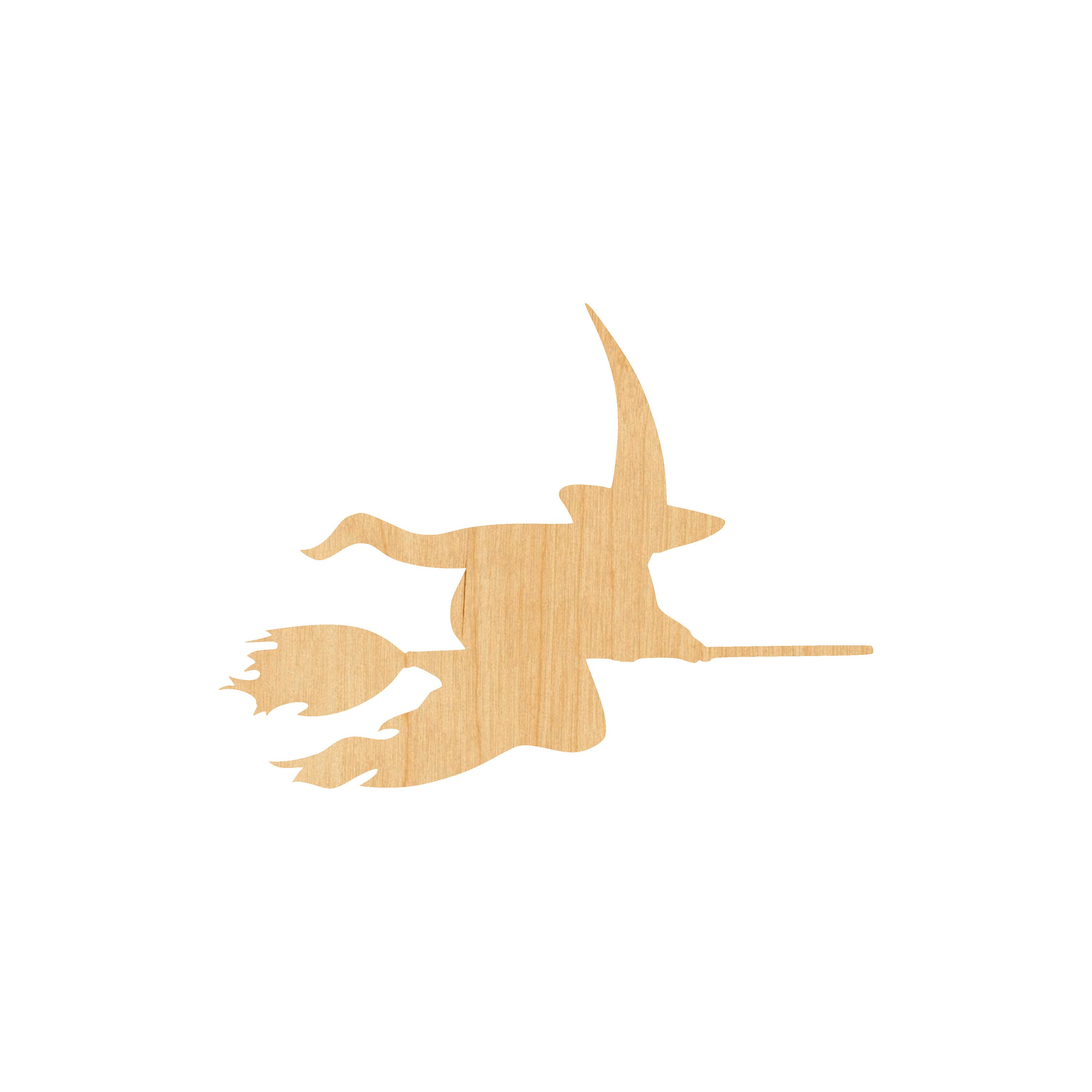 Witch - Laser Cut Out Unfinished Wood Craft Shape FAL183 Witch - Laser Cut Out Unfinished Wood Craft Shape FAL183