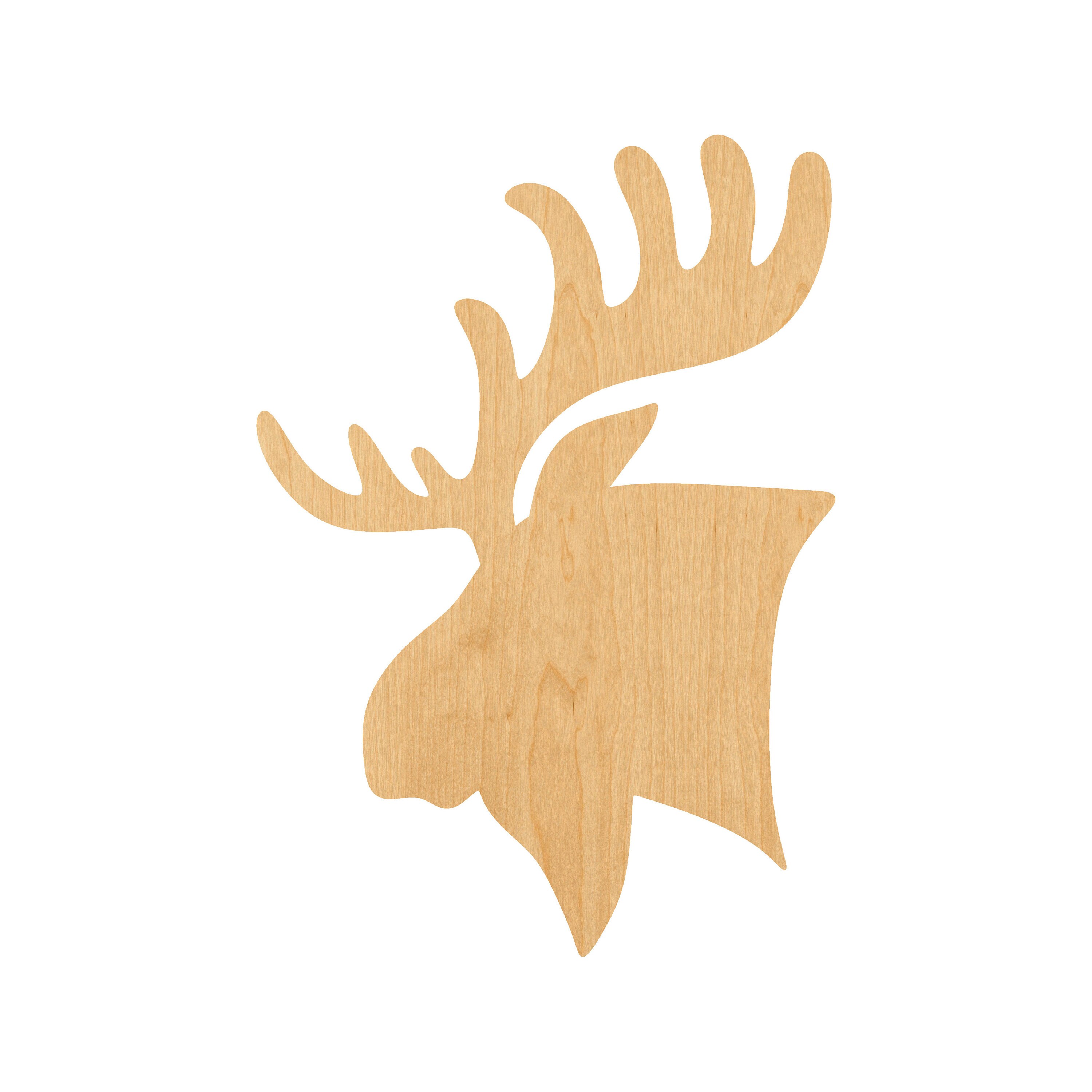 Moose - Laser Cut Out Unfinished Wood Craft Shape MUS18 Moose - Laser Cut Out Unfinished Wood Craft Shape MUS18