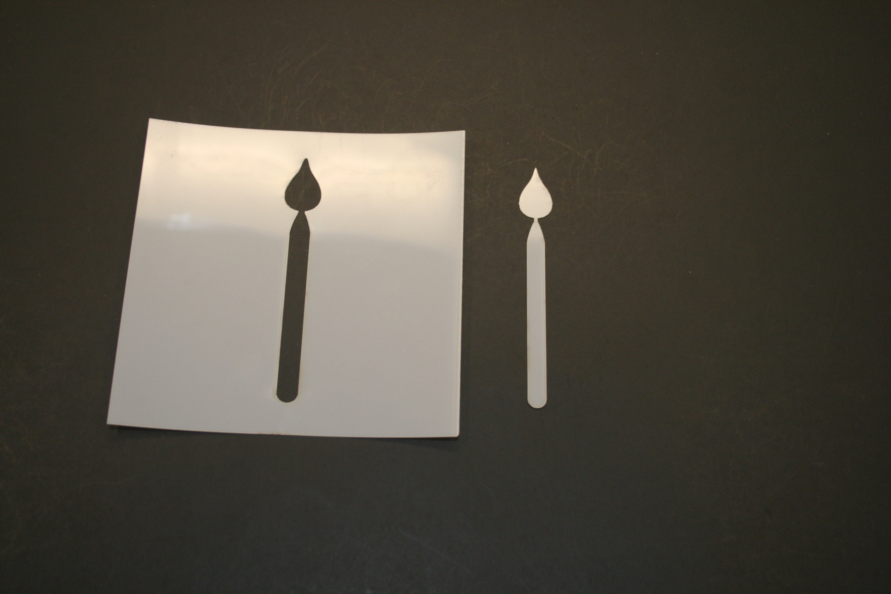 Birthday Candle Reusable Mylar Stencil Art Supplies Etsy UK