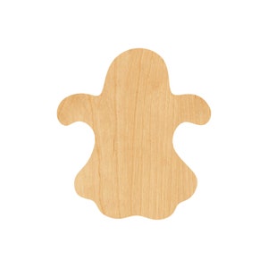 Ghost Laser Cut Out Wood Shape Craft Supply - Woodcraft Cutout