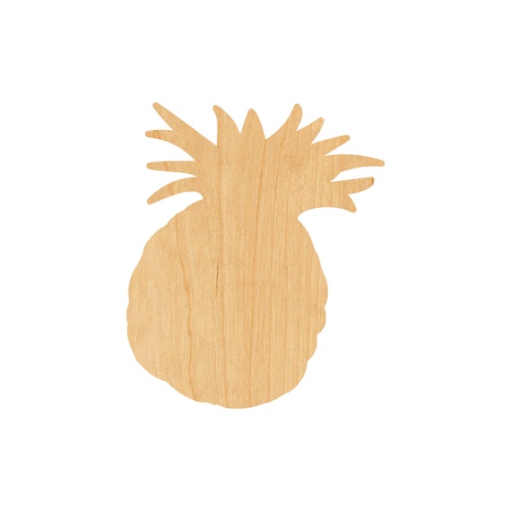 Food Pineapple - Laser Cut Out Unfinished Wood Craft Shape FOD37 Food Pineapple - Laser Cut Out Unfinished Wood Craft Shape FOD37