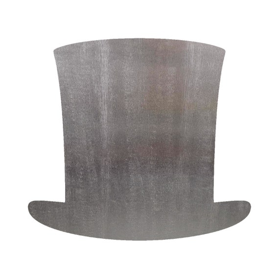 Abraham Lincoln Hat Steel Cut Out Shape Metal Art Decoration Home