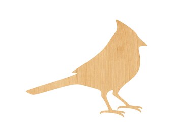 Cardinal Laser Cut Out Wood Shape Craft Supply – Woodcraft Cutout