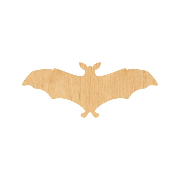Flying Bat Laser Cut Out Wood Shape Craft Supply – Woodcraft Cutout