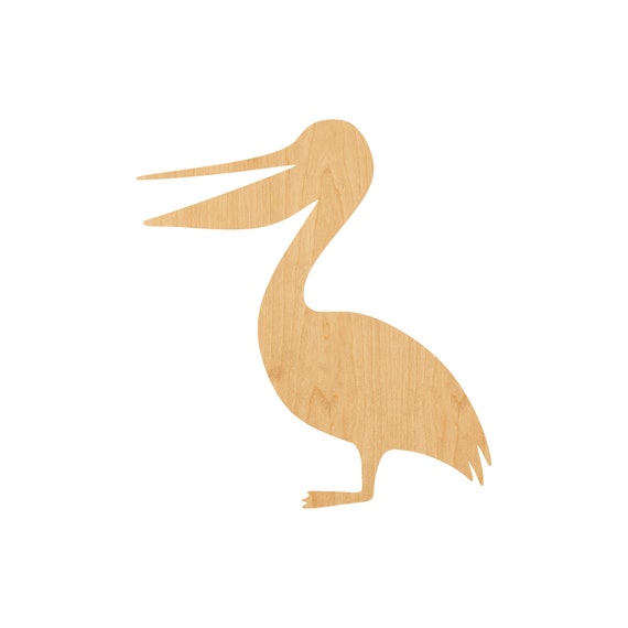 Bird Pelican - Laser Cut Out Unfinished Wood Craft Shape BRD217 Bird Pelican - Laser Cut Out Unfinished Wood Craft Shape BRD217