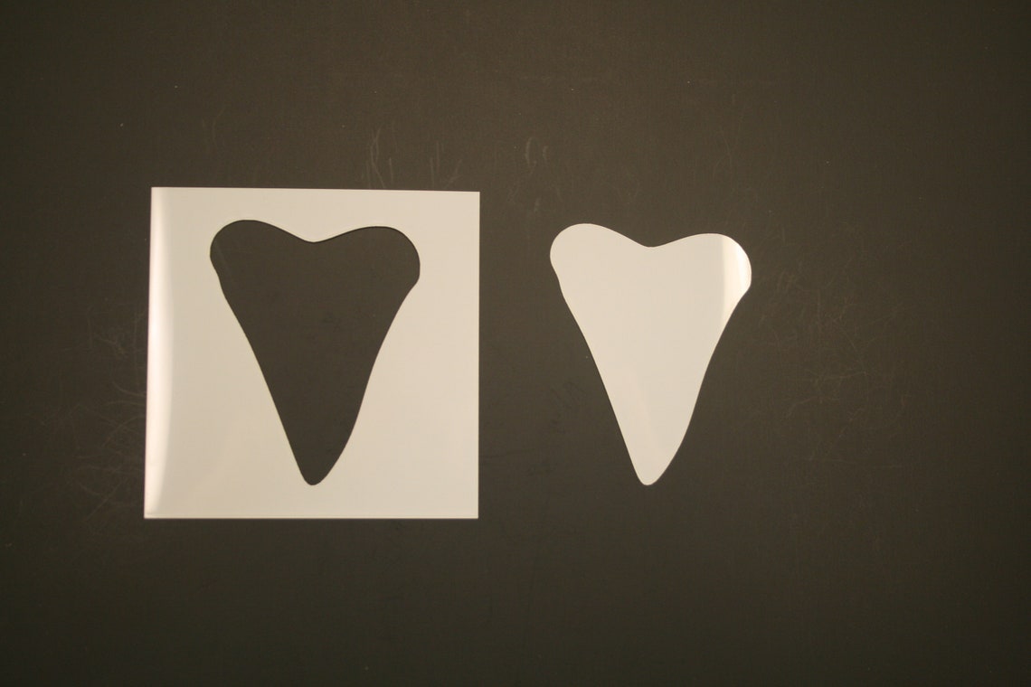 Shark Tooth Reusable Mylar Stencil Art Supplies - Etsy