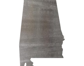 Alabama Steel Cutout Shape, Paintable Metal Wall Art and Craft Supply