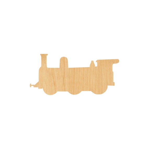 Train - Laser Cut Out Unfinished Wood Craft Shape TRN1 Train - Laser Cut Out Unfinished Wood Craft Shape TRN1