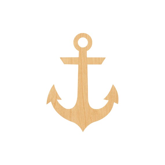 Anchor - Laser Cut Out Unfinished Wood Craft Shape ANC17 Anchor - Laser Cut Out Unfinished Wood Craft Shape ANC17