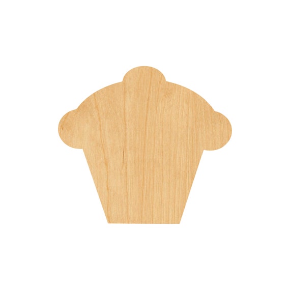 Dessert Cupcake - Laser Cut Out Unfinished Wood Craft Shape FOD162 Dessert Cupcake - Laser Cut Out Unfinished Wood Craft Shape FOD162