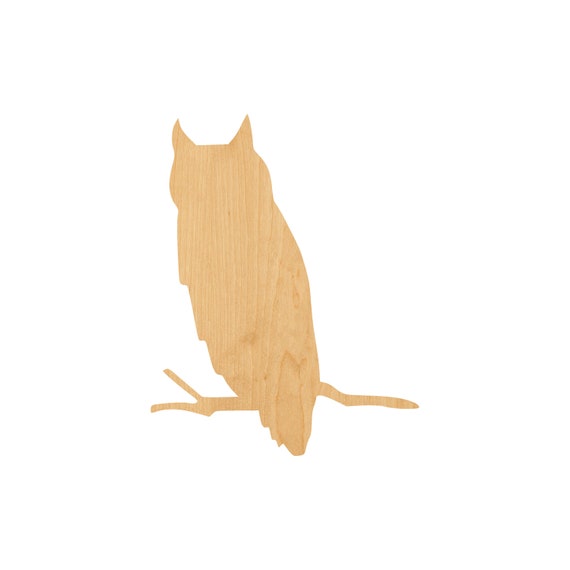 Bird Owl - Laser Cut Out Unfinished Wood Craft Shape BRD31 Bird Owl - Laser Cut Out Unfinished Wood Craft Shape BRD31