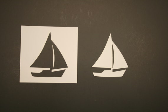 Durable & Reusable Mylar Stencils Sailboat Stencil 