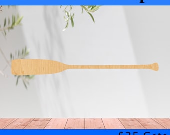 Boat Oar 2 Laser Cut Out Wood Shape Craft Supply - Woodcraft Cutout