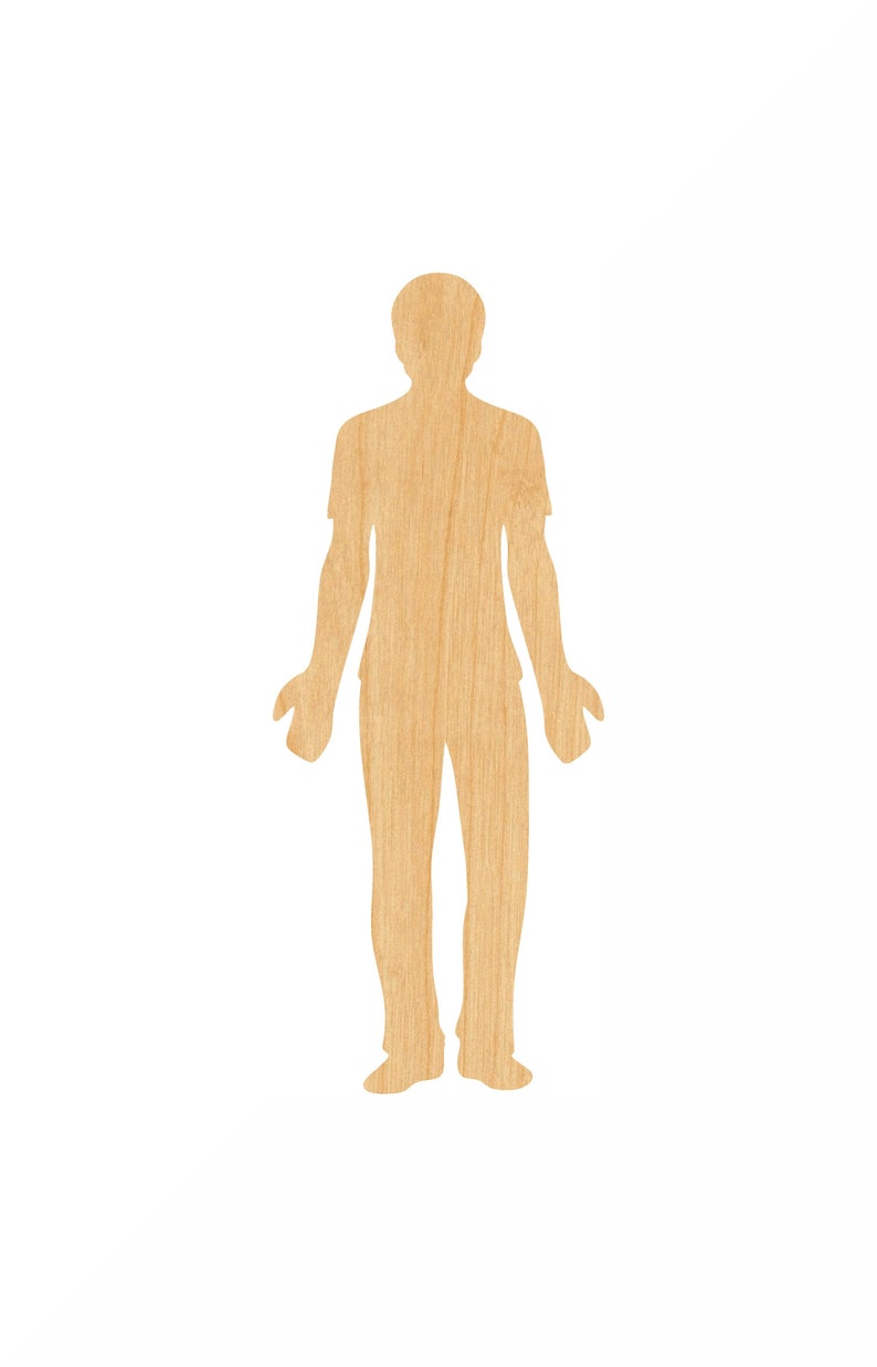 Human Cutter Shape Man Laser Cut Out Wood Shape Craft Supply - Woodcraft Cutout - Etsy