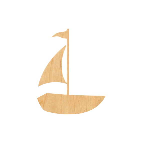 Boat - Laser Cut Out Unfinished Wood Craft Shape BOT27 Boat - Laser Cut Out Unfinished Wood Craft Shape BOT27