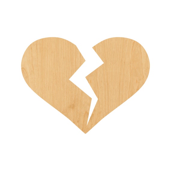 Heart - Laser Cut Out Unfinished Wood Craft Shape HRT4 Heart - Laser Cut Out Unfinished Wood Craft Shape HRT4