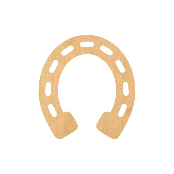 Horseshoe - Laser Cut Out Unfinished Wood Craft Shape HRS45 Horseshoe - Laser Cut Out Unfinished Wood Craft Shape HRS45