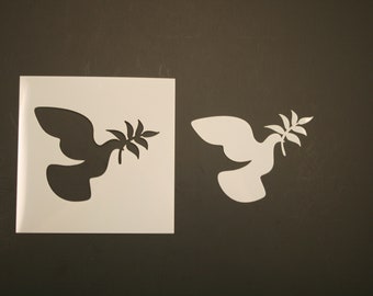 Peace Dove Reusable Mylar Stencil - Art Supplies
