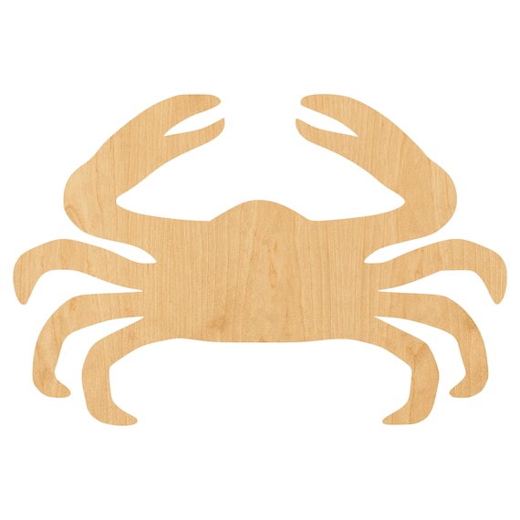 Crab - Laser Cut Out Unfinished Wood Craft Shape SEA3 Crab - Laser Cut Out Unfinished Wood Craft Shape SEA3