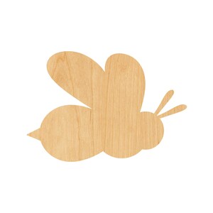 Bee Laser Cut Out Wood Shape Craft Supply - Woodcraft Cutout