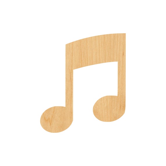 Music Note - Laser Cut Out Unfinished Wood Craft Shape MSC25 Music Note - Laser Cut Out Unfinished Wood Craft Shape MSC25