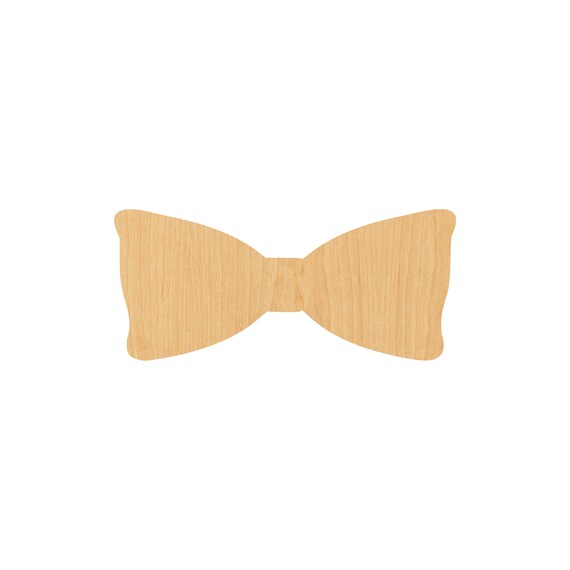 Bow - Laser Cut Out Unfinished Wood Craft Shape BOW11 Bow - Laser Cut Out Unfinished Wood Craft Shape BOW11