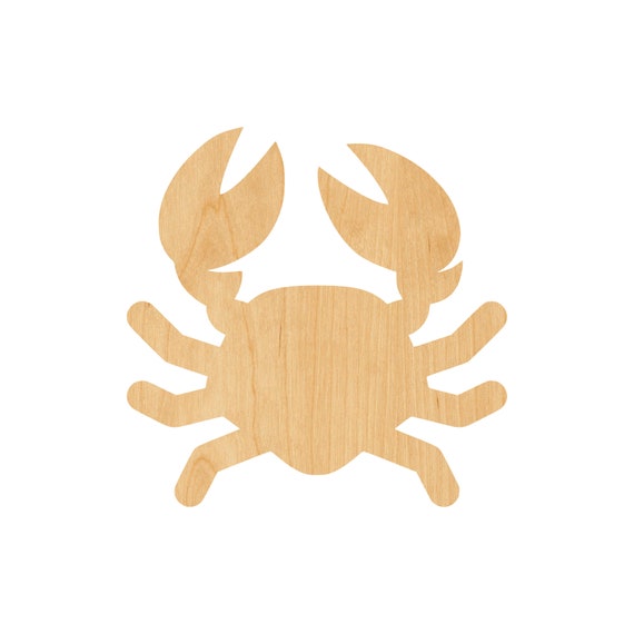Crab - Laser Cut Out Unfinished Wood Craft Shape SEA113 Crab - Laser Cut Out Unfinished Wood Craft Shape SEA113