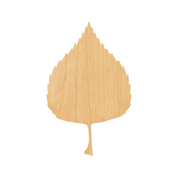 Leaf - Laser Cut Out Unfinished Wood Craft Shape LEF29 Leaf - Laser Cut Out Unfinished Wood Craft Shape LEF29