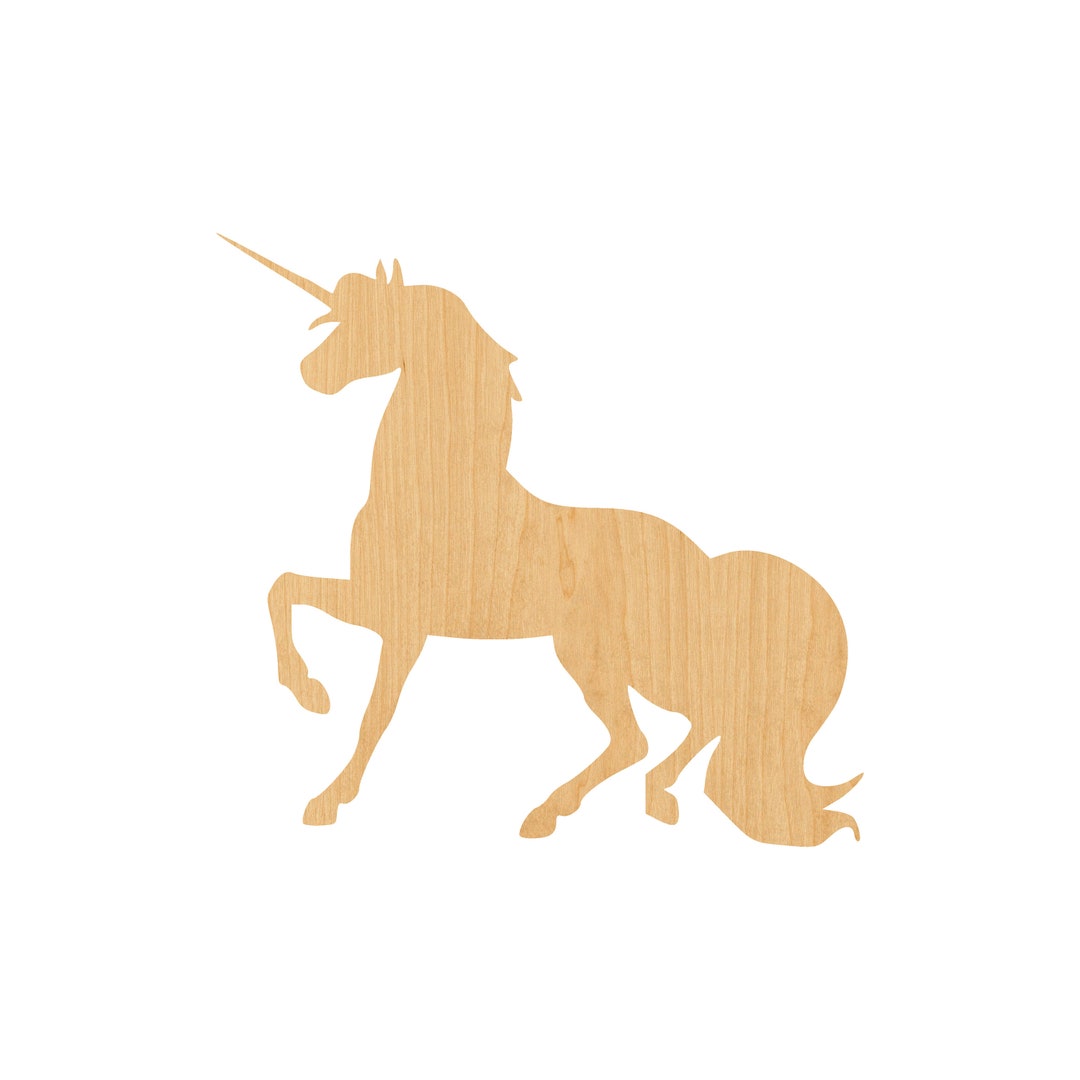 Unicorn 1 Laser Cut Out Wood Shape Craft Supply Woodcraft Cutout Etsy