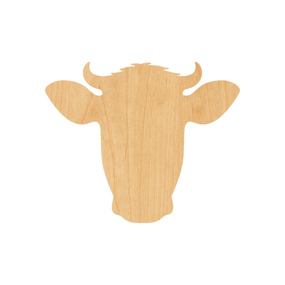 Cow - Laser Cut Out Unfinished Wood Craft Shape COW4 Cow - Laser Cut Out Unfinished Wood Craft Shape COW4