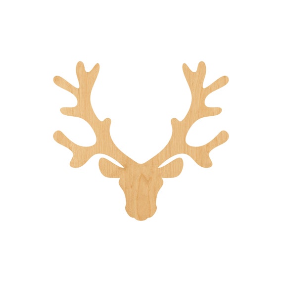 Scene Deer - Laser Cut Out Unfinished Wood Craft Shape DER75 Scene Deer - Laser Cut Out Unfinished Wood Craft Shape DER75