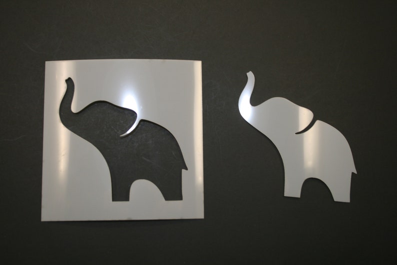 Baby Elephant Reusable Mylar Stencil Art Supplies