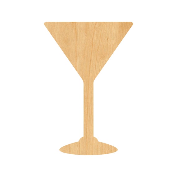 Word Cocktail - Laser Cut Out Unfinished Wood Craft Shape FOD45 Word Cocktail - Laser Cut Out Unfinished Wood Craft Shape FOD45