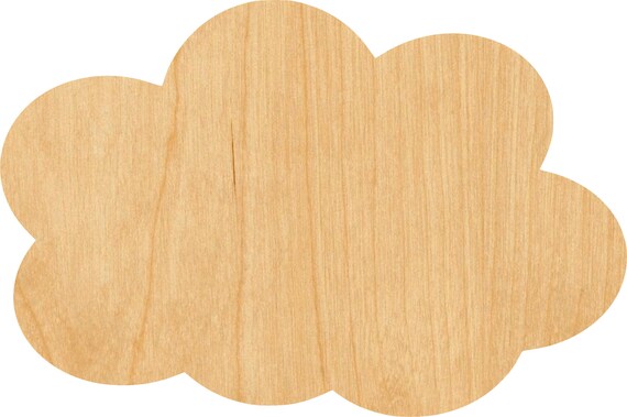 Cloud - Laser Cut Out Unfinished Wood Craft Shape SKY73 Cloud - Laser Cut Out Unfinished Wood Craft Shape SKY73
