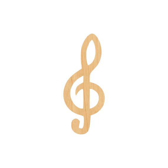 Music Note - Laser Cut Out Unfinished Wood Craft Shape MSC31 Music Note - Laser Cut Out Unfinished Wood Craft Shape MSC31