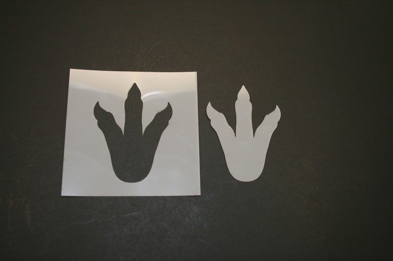 Dinosaur Foot Print Reusable Mylar Stencil - Art Supplies - Etsy