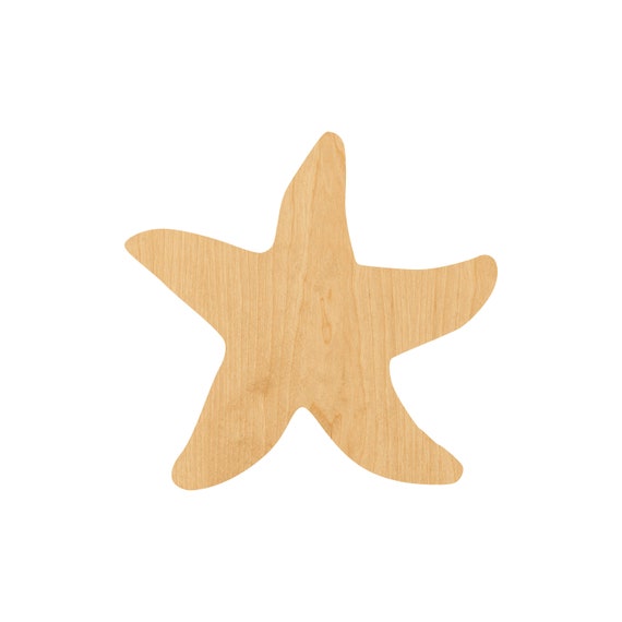 Starfish - Laser Cut Out Unfinished Wood Craft Shape SEA163 Starfish - Laser Cut Out Unfinished Wood Craft Shape SEA163